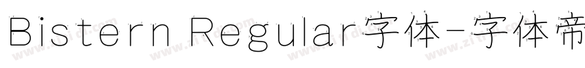 Bistern Regular字体字体转换